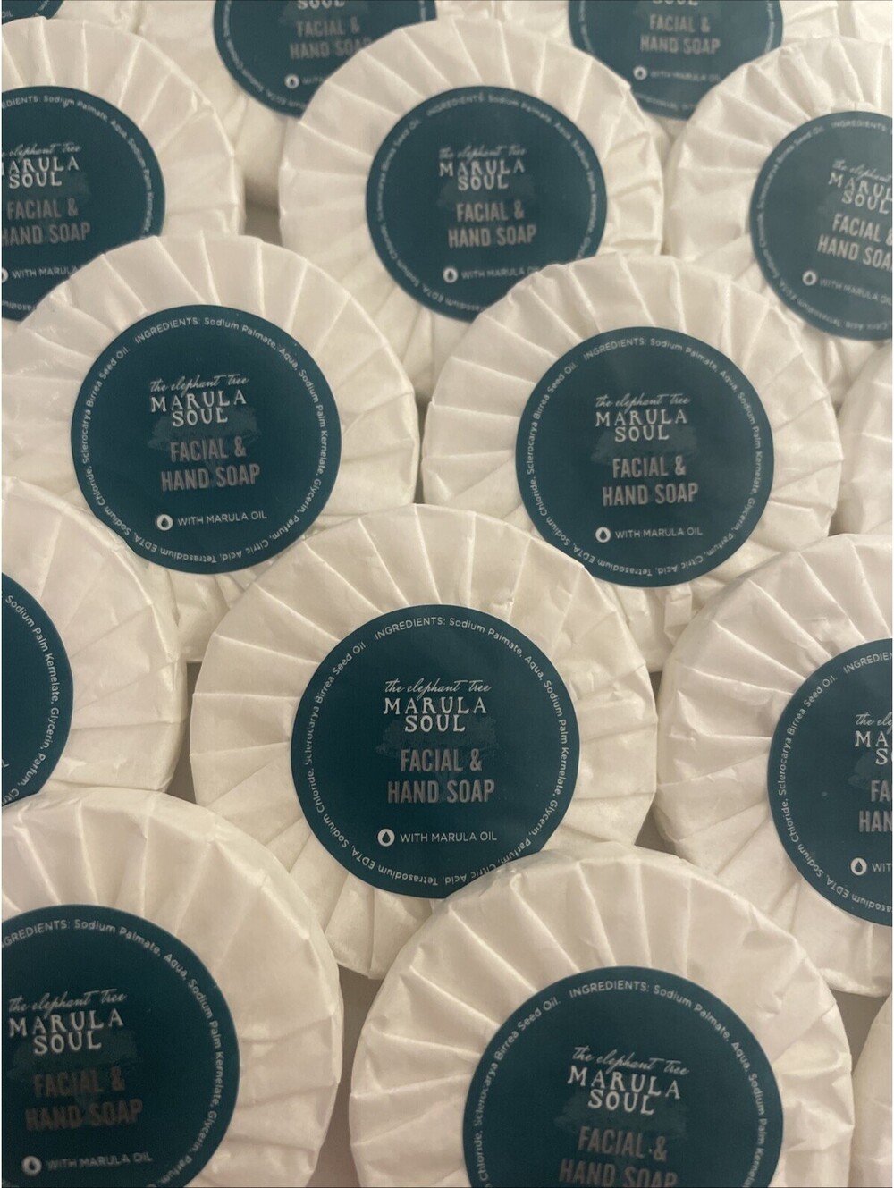 Marula Soul Facial & Hand Soap Travel Size 15g/0.52oz Each- Lot Of 25